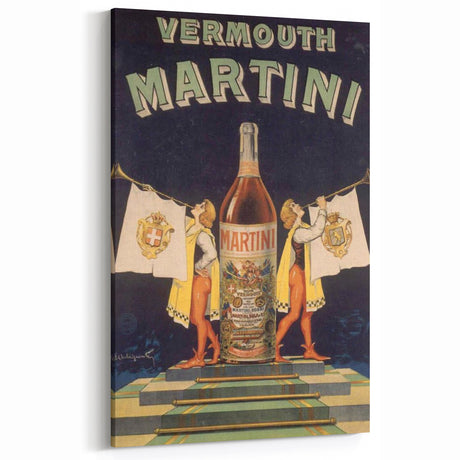 Retro Martini Ad Wall Art – Vintage Print for Classic Decor