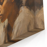 Vintage Portrait Art | Antique Portrait of Woman in Warm Tones