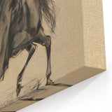Vintage Portrait Art | Antique Equestrian Portrait Drawing