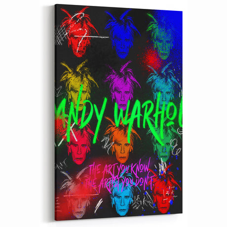 Vibrant Pop Art Wall Art - Modern Andy Warhol Canvas Print