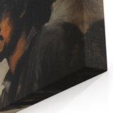 Vintage Portrait Art | Mysterious Portrait of Man in Shadow