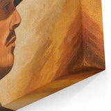 Vintage Portrait Art | Rustic Portrait of Man in Warm Tones