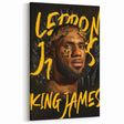 LeBron James Pop Art Wall Art - Bold King James Canvas Print