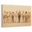Vintage Portrait Art | Western Cowboys Sketch in Sepia Tone