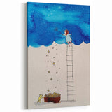 Girls Room Wall Art – Star Catcher Nursery Wall Art for Kids Rooms
