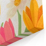 Floral Butterfly Nursery Art for Kids – Children's Wall Decor