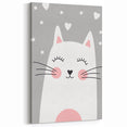 Cute Cat Girls Room Wall Art – Nursery & Kids Room Art Print