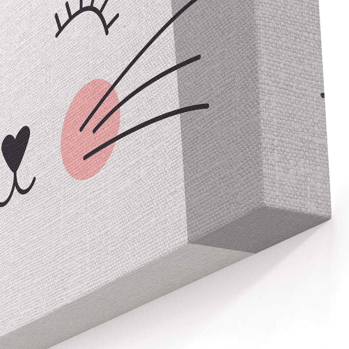 Cute Cat Girls Room Wall Art – Nursery & Kids Room Art Print