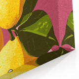 Playful Lemon Girls Room Wall Art – Kids Room Art Print