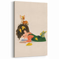 Cozy Reading Time Girls Room Wall Art – Kids Room Art Print