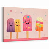 Colorful Ice Cream Girls Room Wall Art – Kids Room Art Print