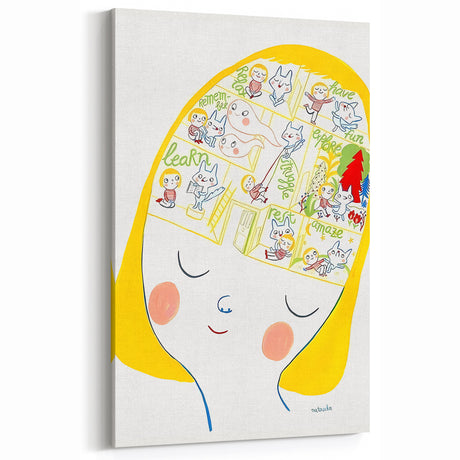 Imaginative Mind Girls Room Wall Art – Kids Room Art Print