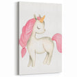 Nursery Wall Art – Elegant Pink Unicorn Illustration for Kids