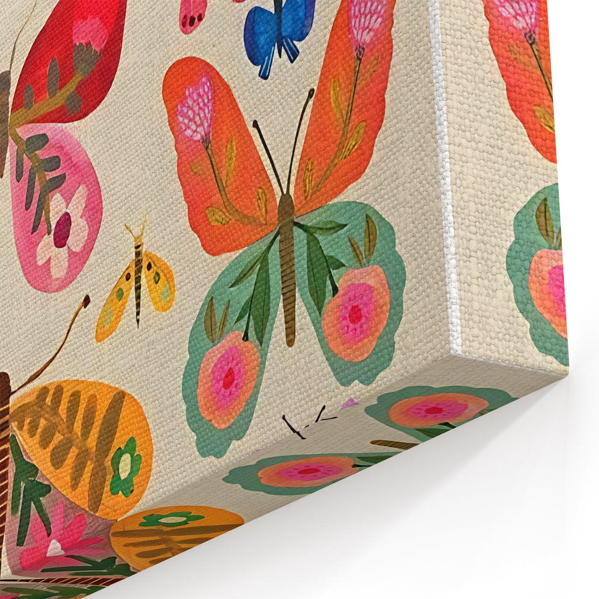 Colorful Butterfly Girls Room Wall Art – Kids Room Art Print