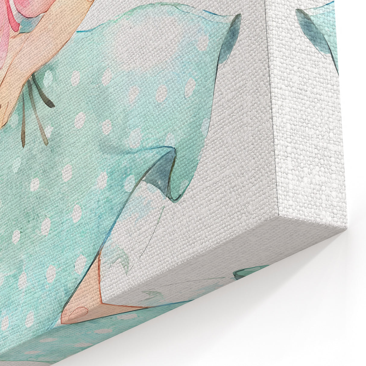 Floral Bouquet Girl Girls Room Wall Art – Kids Room Art Print