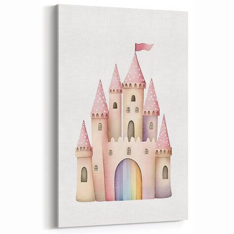 Princess Castle Girls Room Wall Art – Kids Room Art Print