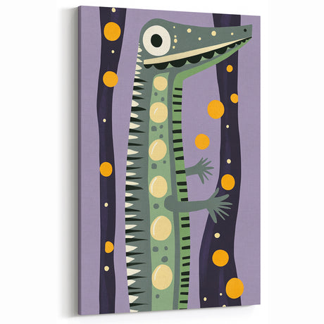 Kids Room Art Prints – Playful Alligator Illustration for Nursery