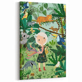 Children’s Wall Decor – Jungle Adventure Illustration for Kids