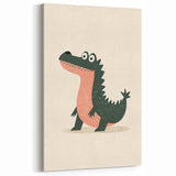 Kids Room Art Prints – Playful Crocodile Illustration for Nursery