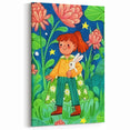 Adventure Girl & Bunny Girls Room Wall Art – Kids Room Art Print