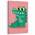 Children’s Wall Decor – Playful Crocodile Illustration for Kids