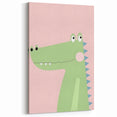 Adorable Crocodile Girls Room Wall Art - Fun & Playful Kids Decor