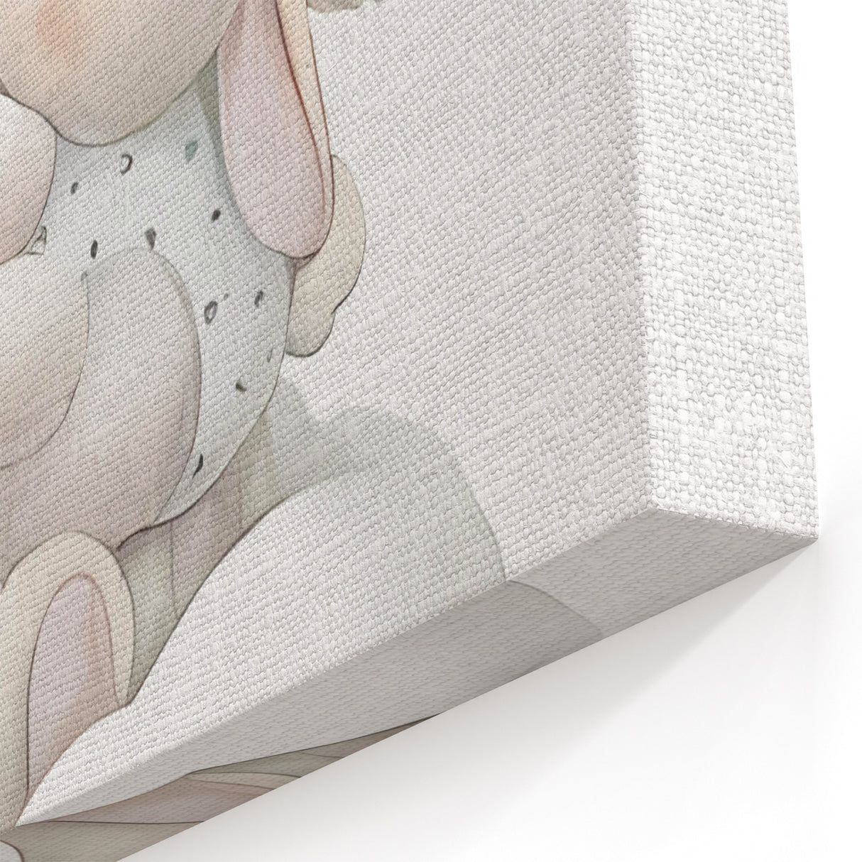 Sleeping Bunny & Baby Girls Room Wall Art - Nursery Cloud Decor