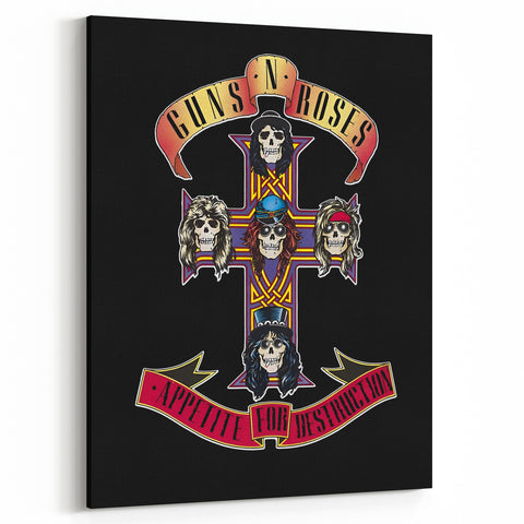 Retro Wall Art – Guns N' Roses Appetite for Destruction Print