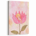 Sleeping Fairy in Flower Girls Room Wall Art - Dreamy Nursery Decor