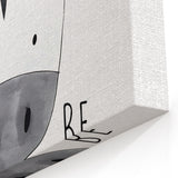 Kids Room Art Prints - Be Unique Zebra Wall Art for Girls' Bedrooms