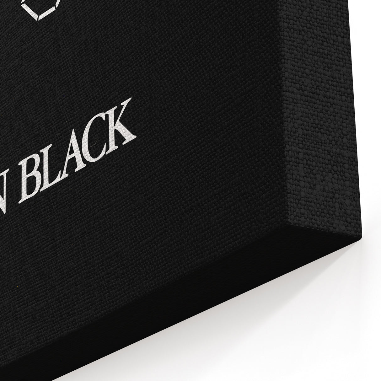 Retro Wall Art – AC/DC Back in Black Album Canvas Print