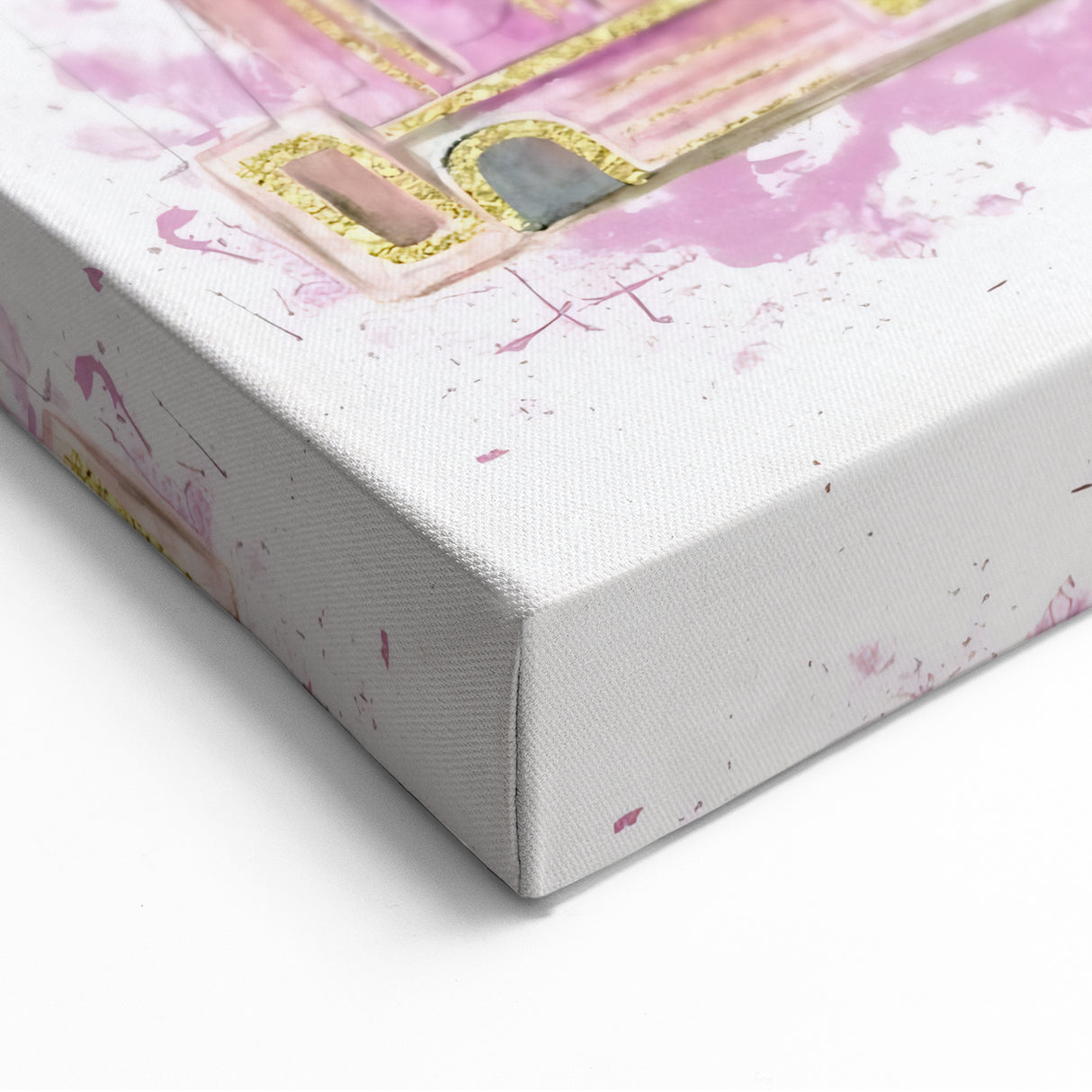 Magical Girls Room Wall Art - Pink Castle Nursery Art Print