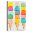 Pastel Ice Cream Girls Room Wall Art - Playful Nursery Art Print
