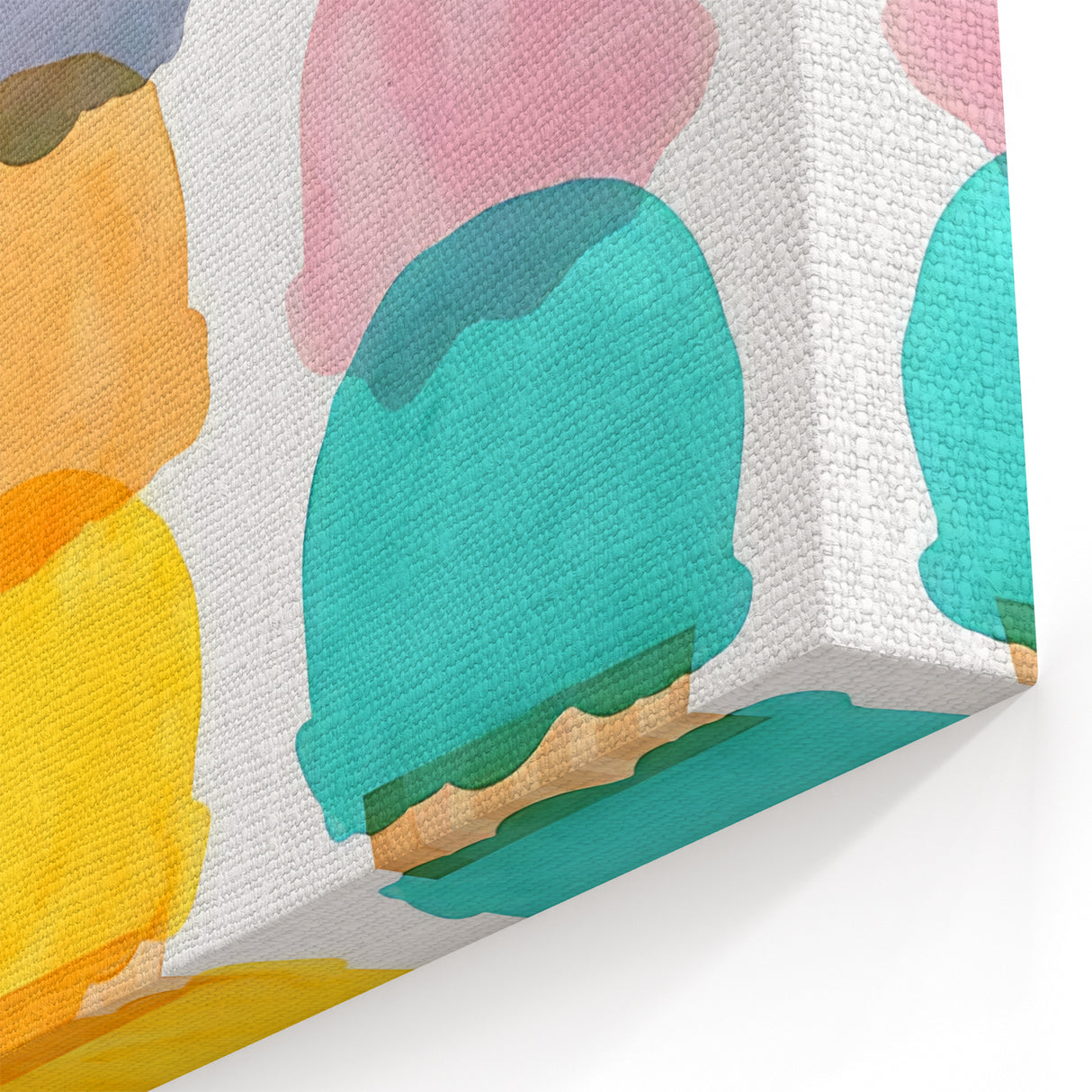 Pastel Ice Cream Girls Room Wall Art - Playful Nursery Art Print
