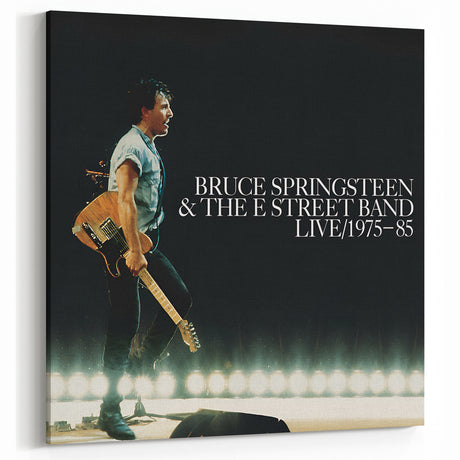 Retro Wall Art – Bruce Springsteen Live 1975-85 Canvas Print
