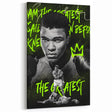 Iconic Pop Art Wall Art - Ali Canvas with Green and Black