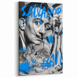 Surreal Pop Art Wall Art - Dali Canvas with Blue and Black