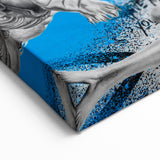Surreal Pop Art Wall Art - Dali Canvas with Blue and Black