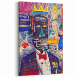 Vibrant Pop Art Wall Art - Multicolor Canvas with Urban Graffiti