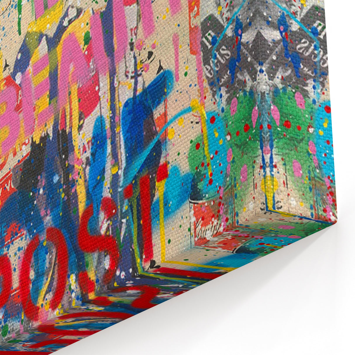 Urban Pop Art Wall Art - Balloon Girl Canvas with Multicolor