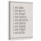 Kids Affirmation Nursery Wall Art – Baby Room Decor & Motivational Print