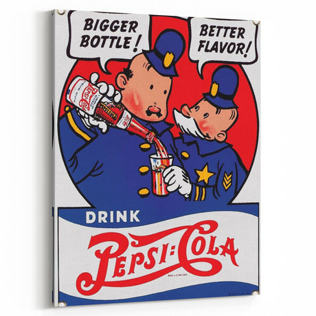 Retro Pepsi Ad Wall Art – Vintage Print for Classic Decor