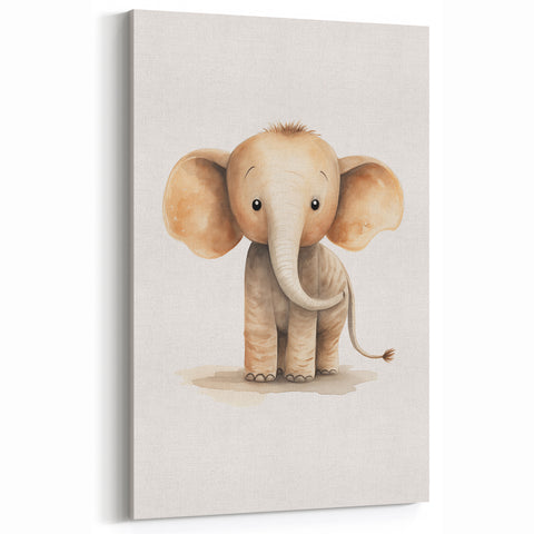 Adorable Baby Elephant Nursery Wall Art - Baby Room Decor Print