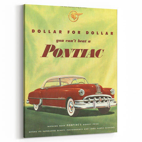 Retro Pontiac Ad Wall Art - Vintage Prints for Car Lovers