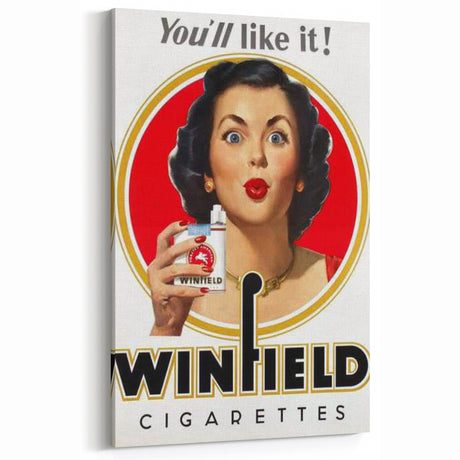 Retro Winfield Ad Wall Art - Vintage Prints for Nostalgic Decor