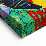 Vibrant Pop Art Wall Art – Colorful Fire Panda Canvas
