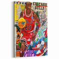 Vibrant Pop Art Wall Art – Colorful Michael Jordan Canvas