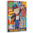 Vibrant Pop Art Wall Art – Colorful Monopoly Canvas