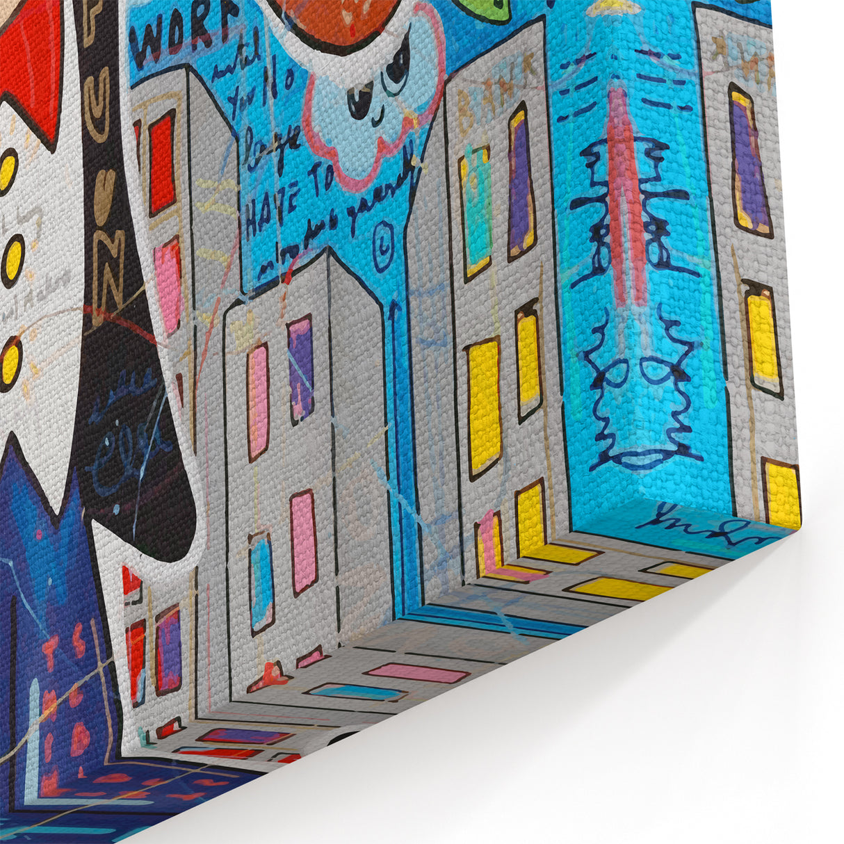 Vibrant Pop Art Wall Art – Colorful Monopoly Canvas