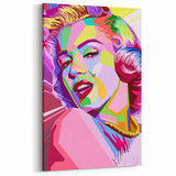 Vibrant Pop Art Wall Art – Colorful Monroe Canvas Print